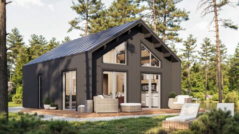 Aurea 5,76x7,4 insulated wooden house