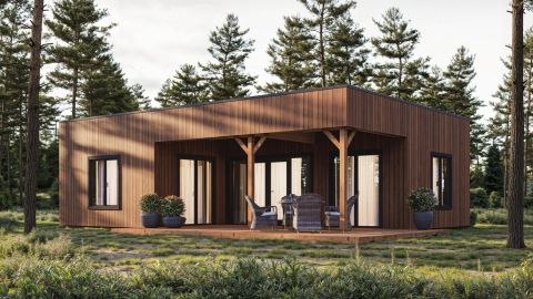 Luni insulated wooden house